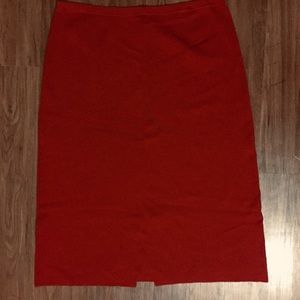 Vintage I.N. Studio Red Midi Skirt sz 2X